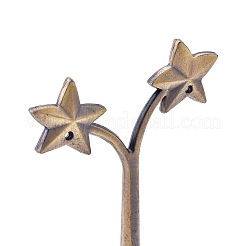 Espositore per gioielli con orecchino in lega a forma di stella&nbsp;EDIS-K002-09AB