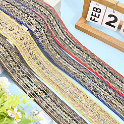 Ruban polyester style ethnique 10 yards pour décoration couture&nbsp;OCOR-CY0001-86A