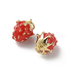 Pendentifs d'émail en laiton &nbsp;KK-R229-07G-07