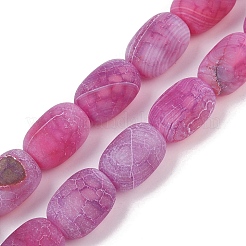 Chapelets de perle en agate naturelle patinée&nbsp;G-NH0047-B05-02