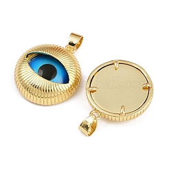 Pendenti in ottone e vetro con tema occhio&nbsp;KK-L244-03G-03