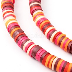 Handgemachte Fimo-Perlen Stränge&nbsp;CLAY-R089-6mm-T02B-20