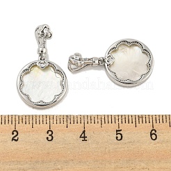 Pendenti con conchiglia in ottone&nbsp;KK-G490-40P