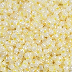 Undurchsichtige Farben Glanz Glas Saatperlen&nbsp;X1-SEED-K010-04H