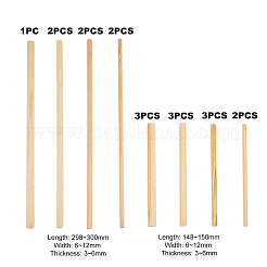 8 style de bâtons d'artisanat en bois&nbsp;WOOD-BC0001-12