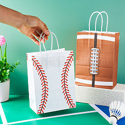 8 stücke 2 arten baseball druck papier geschenk tragetaschen&nbsp;ABAG-TA0001-55