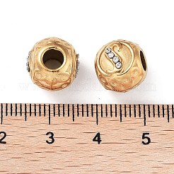 Placcatura ionica (ip) 304 perline europee in strass in acciaio inossidabile&nbsp;STAS-A092-10S-G