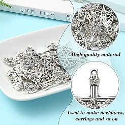 40 pièces 20 styles pendentifs en alliage de style tibétain&nbsp;TIBEP-YW0001-84