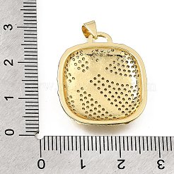 Pendentifs en laiton zircon cubique transparent&nbsp;KK-Z163-10G