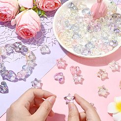 70pcs 14 Arten transparente Acrylperlen&nbsp;MACR-CJ0002-08