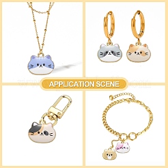 30pcs 6 styles de pendentifs en émail en alliage&nbsp;ENAM-CJ0003-89