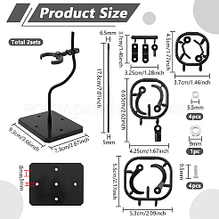 Support de figurine ajustable en plastique&nbsp;ODIS-WH0030-316B