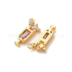 Ottone micro spianare pendenti zirconi&nbsp;KK-K382-28G-02