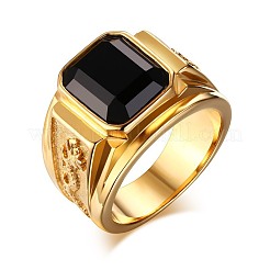 Legierungs-Strass-Fingerringe für Männer&nbsp;FS-WG512DB-03
