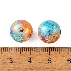 UV-Beschichtung Regenbogen schillernde Acryl Crackl Perlen&nbsp;PACR-C009-02E