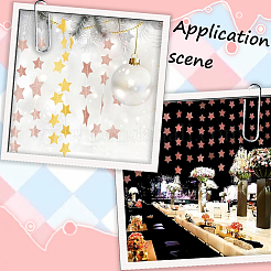 5 x Papierfahnenbanner mit Sternen&nbsp;DIY-SP0003-82A