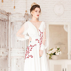 Appliques en forme de fleur de prunier&nbsp;PATC-WH0007-11E