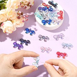 27 Stück 9 Farben UV-beschichtete transparente Acrylperlen&nbsp;OACR-CJ0002-80