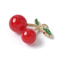 Ciondoli di frutta in resina opaca ciliegia 3d&nbsp;RESI-V002-03A