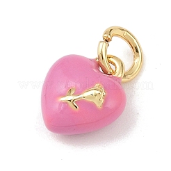 Messing Emaille Anhänger / charms&nbsp;KK-P339-25G-03