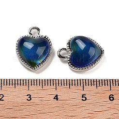 Anhänger aus legierungsglas blau&nbsp;PALLOY-U003-07P