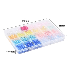 392 Stück 24 transparente Acrylperlen im Stil&nbsp;TACR-YW0001-27