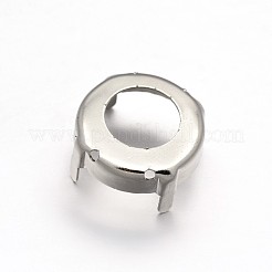 Ottone tondo piatto da cucire sulle impostazioni dei rebbi&nbsp;KK-N0084-A13-16mm