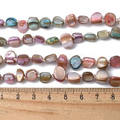 Bohemian Shell Chip 3-lagige Halsketten&nbsp;NJEW-C072-02B