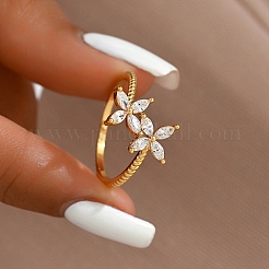 Bague femme design fleur pour un usage quotidien&nbsp;EU5480-3