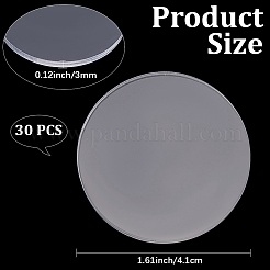 30 Stück transparente Acrylplatten&nbsp;DIY-CP0013-12