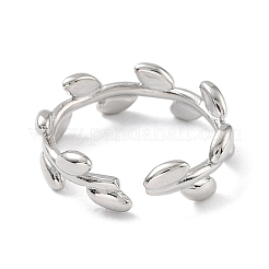 Anillos abiertos de latón para mujer&nbsp;RJEW-A028-03P