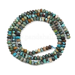 Natur hubei türkisfarbenen Perlen Stränge&nbsp;G-B175-A13-2x4mm