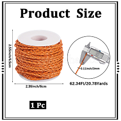 19m geflochtene Kunstlederschnüre&nbsp;LC-CL0001-02C