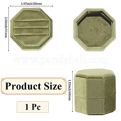 Ringbox aus Kunststoff mit Samtbezug&nbsp;VBOX-WH20003-001B
