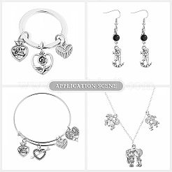 45 pièces 9 styles pendentifs en alliage de style tibétain&nbsp;TIBEP-CJ0002-74