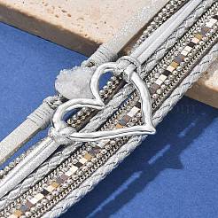 Bracciali multistella in similpelle&nbsp;BOHO-PW0001-039M