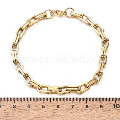 Doppelte rechteckige Gliederkettenarmbänder aus Edelstahl 304&nbsp;SA-CBA2696-05G
