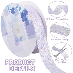 20 Yards schillerndes Polyester-Rüschenband zum Aufnähen von Dekorationen&nbsp;OCOR-WH20007-13C