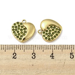 Dijes de acero inoxidable 304 chapados en oro real de 14k&nbsp;STAS-L022-063G-01