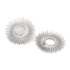 304 Edelstahl Blumen Ohrstecker für Damen&nbsp;EJEW-U022-09P