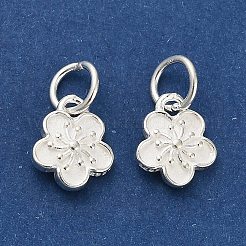 925 Blumenanhänger aus Sterlingsilber.&nbsp;STER-P071-02S