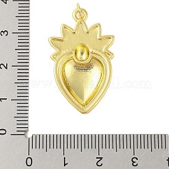 Pendenti smaltati in ottone placcato a cremagliera&nbsp;KK-S380-33G-A