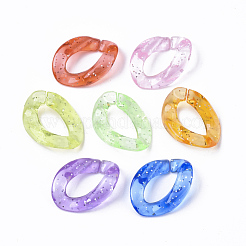 Transparentem Acryl Verknüpfung Ringe&nbsp;OACR-S036-001A-L