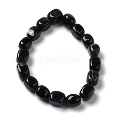 Chapelets de perles perles en agate noire naturelle&nbsp;G-H295-A01-04