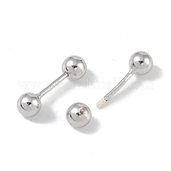Orecchini cartilagine in argento puro placcato rodio anti-ossidazione da donna&nbsp;EJEW-S215-26P