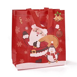 Sacs imperméables non tissés laminés sur le thème de noël&nbsp;ABAG-B005-01B-01