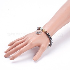 Filigran geschmückte Charm-Armbänder im tibetischen Stil&nbsp;BJEW-JB03737-04