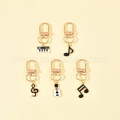 5pcs décorations de pendentif en alliage d'émail&nbsp;HJEW-FS00035-02