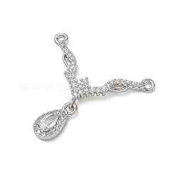 Pendentifs en laiton zircon cubique transparent&nbsp;CU-CBA5C42-06P