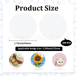 300 película protectora transparente para placa de identificación de mascota.&nbsp;AJEW-CP0010-04A